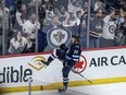Winnipeg Jets' Nikita Chibrikov celebrates his game-winning goal