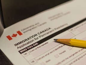 Canada immigration application form