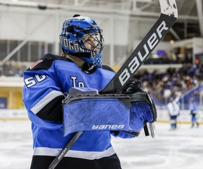 Manitoban Kristen Campbell leads the Professional Women's Hockey League in wins and shutouts.