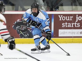 Stef Jacob is bound for the University of Maine after a stellar AAA hockey career with the Winnipeg Ice