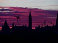 Sunrise over Parliament Hill in Ottawa on Thursday, June 10, 2021.