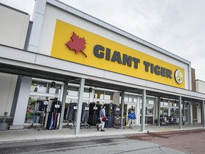 A Giant Tiger storefront