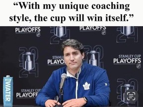 The PM as the Toronto Maple Leafs coach