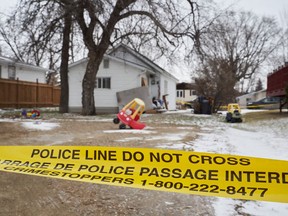 The Manitoba government is providing funds to create a memorial honouring a family of five, including three young children, who were killed in rural area southwest of Winnipeg earlier this year. The scene of an ongoing investigation regarding five deaths, in Carman, Man., Monday, Feb. 12, 2024.