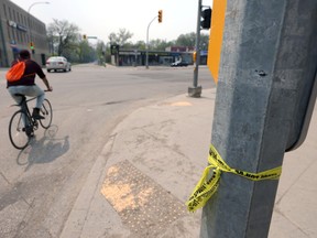 Police tape at crime scene