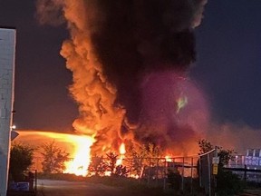 Fire near Keewatin and Church