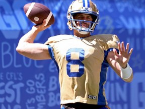 Thorax healed, Bombers’ Collaros ready to face Stampeders Thorax healed, Bombers’ Collaros ready to face Stampeders