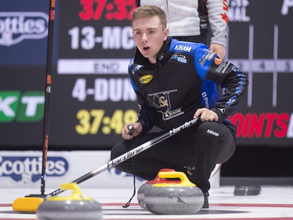 Local skip Jordon McDonald receives royal treatment at the Canadian curling trials