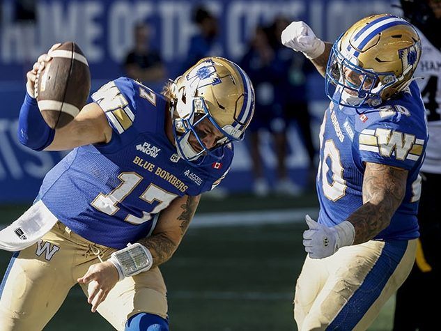 'STATEMENT WIN': Blue Bombers put hammer to Tiger-Cats in 40-3 beatdown