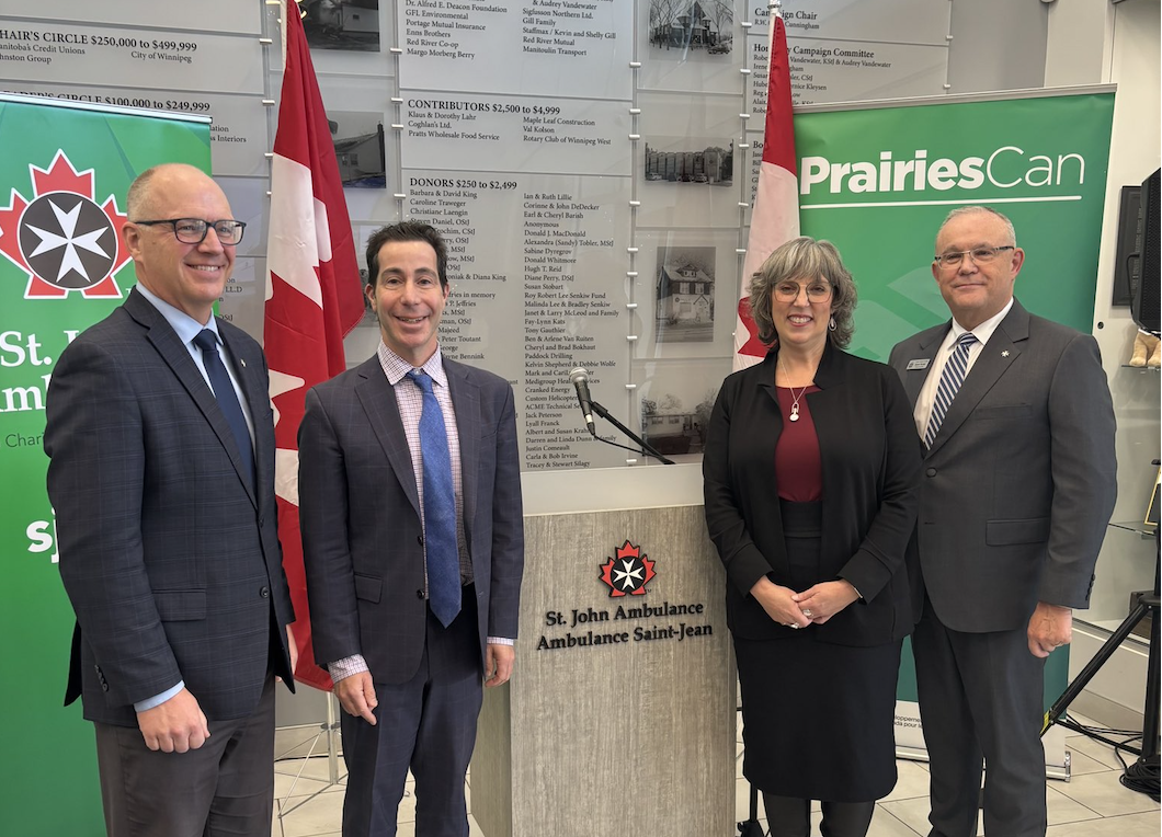 Federal government invests in expansion of St. John Ambulance training facilities in Winnipeg